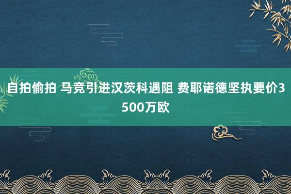 自拍偷拍 马竞引进汉茨科遇阻 费耶诺德坚执要价3500万欧